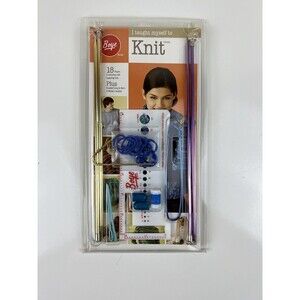 Boye I Taught Myself To Knit Kit 18 Projects Instructions & Tools Learning Kit